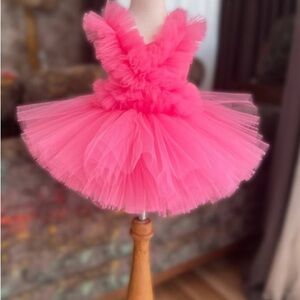 First birthday dress pink